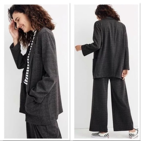 Madewell Jackets & Blazers - Madewell Oversized Knit Blazer in Glen Plaid Sz XL